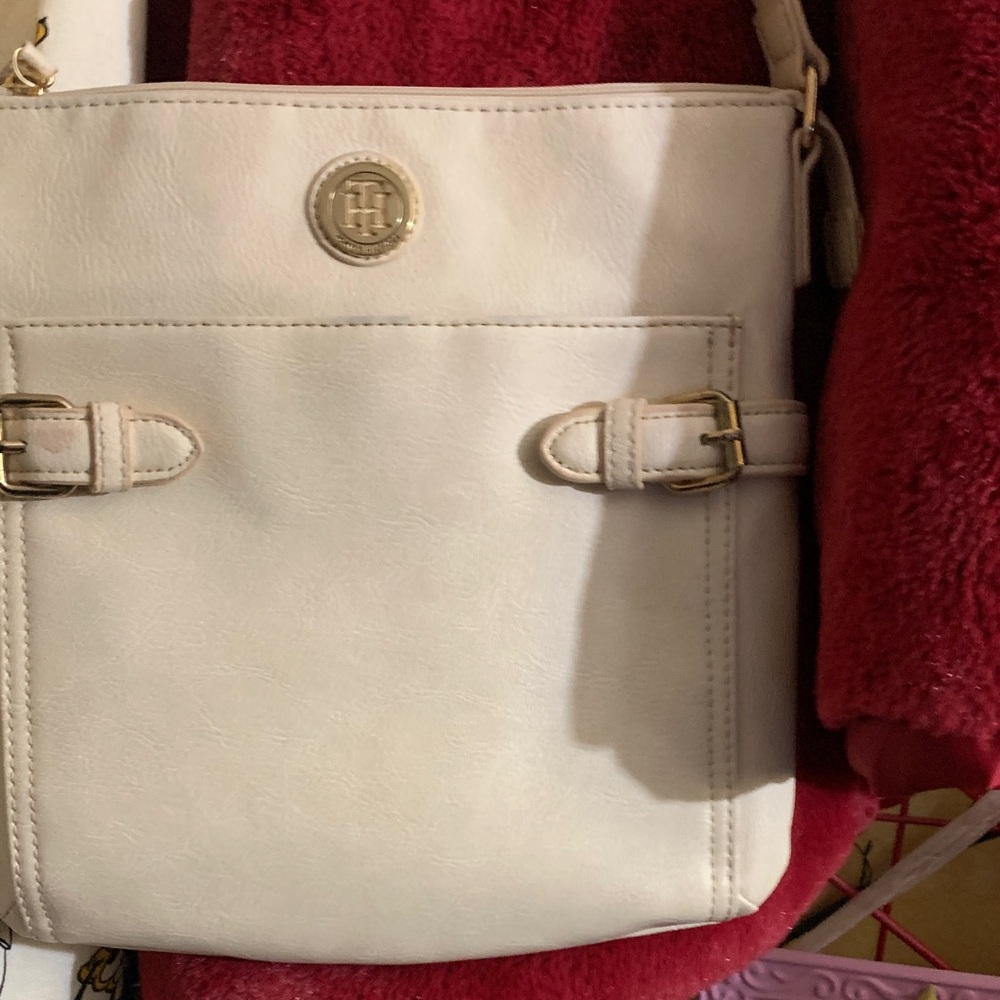 Tommy Hilfiger Cream Crossbody Bag Like New